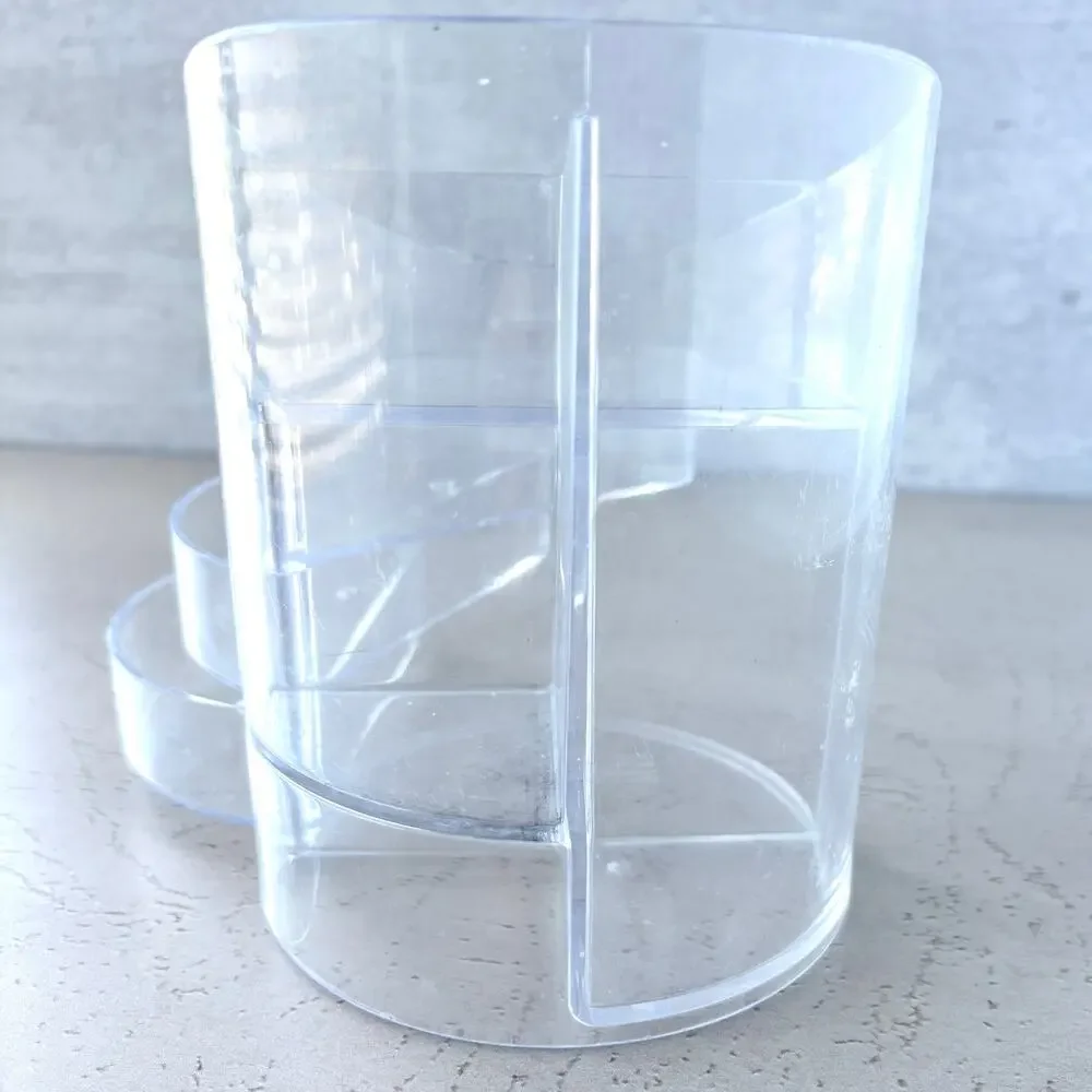 Rubbermaid Jumbo Storage Pencil Cup - RUB14096ROS - Clear - Tiered